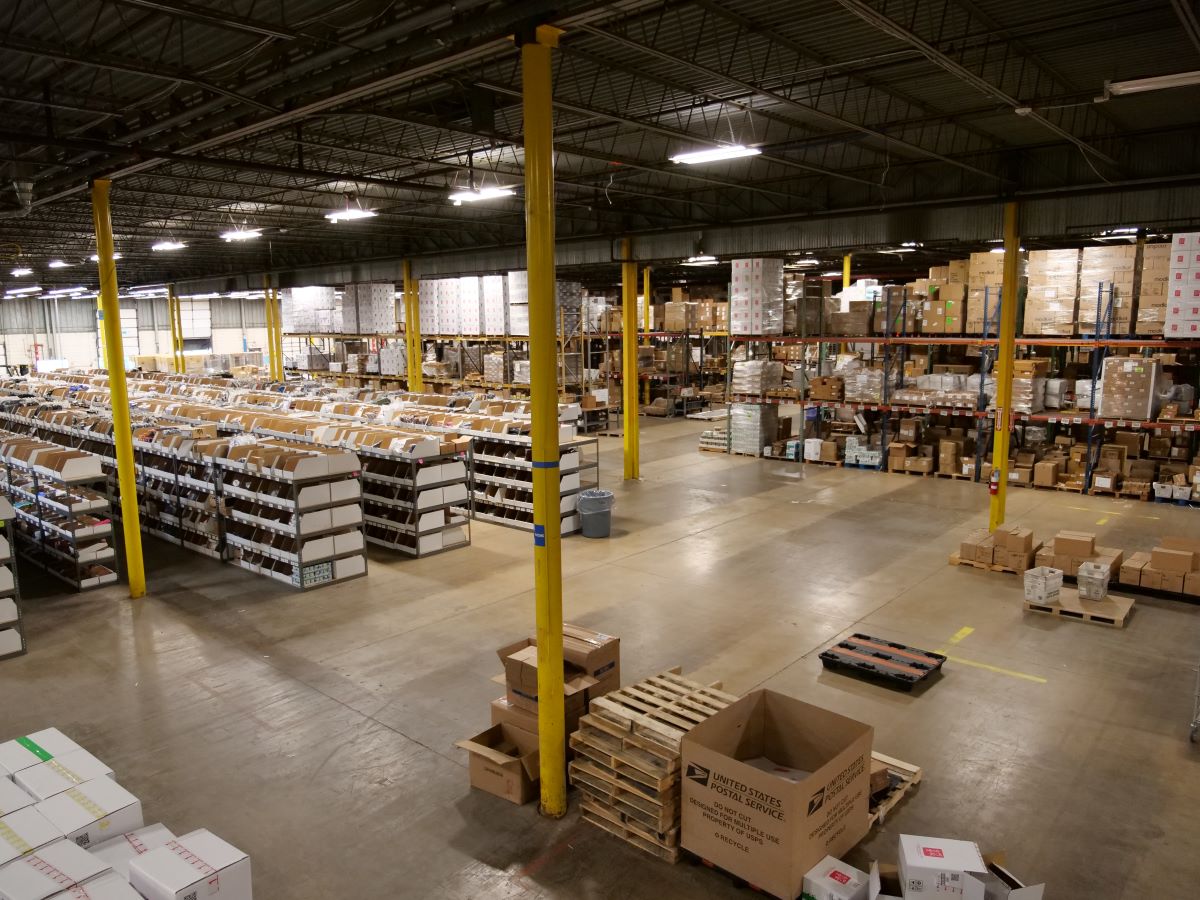 View of a warehouse showing the storage and organization required to be successful.